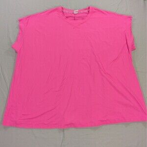 Livi Lane Bryant Women's Hot Pink Short Sleeve Active Top 22/24